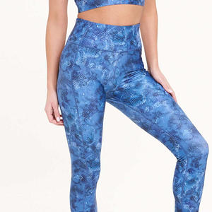 Leggings de sport 2025 pour l'entraînement, unis, personnalisables, de haute qualité, respirants, écologiques, avec impression par transfert thermique, pour femmes, en promotion - Product Image 2