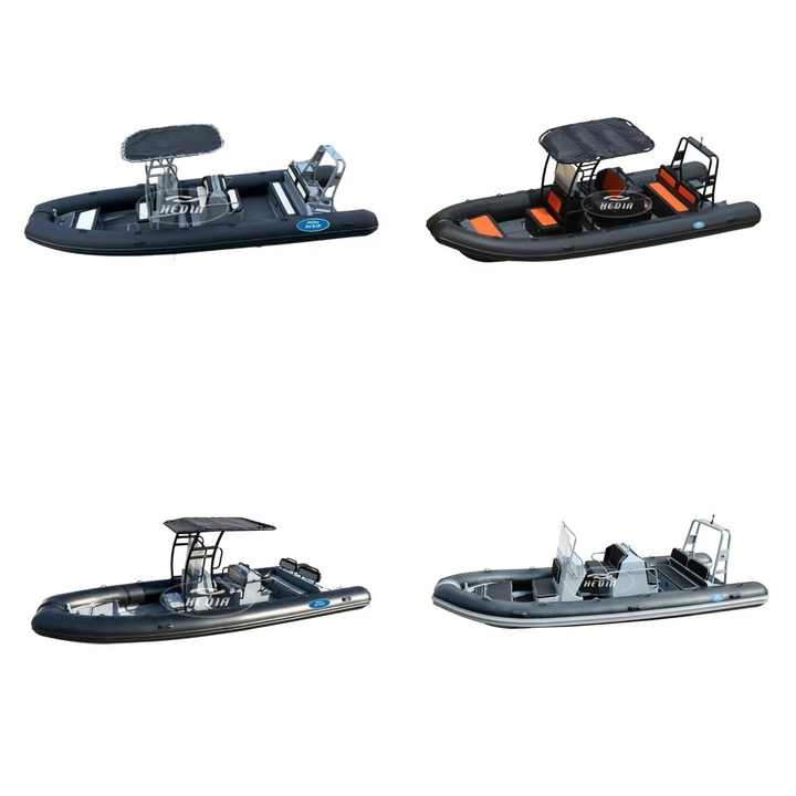 Cheap Price Hot Sale Luxury Rigid Inflatable Hypalon PVC 23ft 7m Boat Aluminum Fishing Ocean Rib Boat With Console