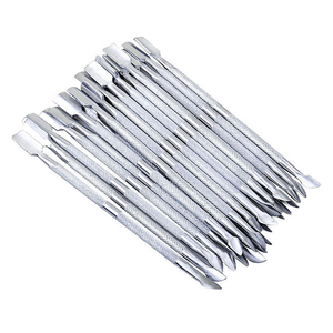 KAAMIR INSTRUMENTS Professional Customizable Stainless Steel Reusable Durable Double-Use Square <b>Nail</b> <b>Cuticle</b> <b>Pusher</b> for Manicure - Product Image 5