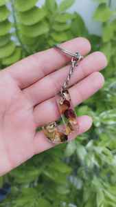 Porte-clés Lettre Unique en Résine Fait Main Cadeau Initial A Z Personnalisé - Product Image 2