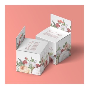 Emballage en papier kraft pliable imprimé personnalisé Boîte de savon naturel et de tisane au design floral Boîte dossier suspendue personnalisée - Product Image 4