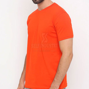 เสื้อทีเชิ้ตสำหรับผู้ชายผ้าคอตตอน100% ตัดขอบเสื้อแนวสตรีทพิมพ์ลายโลโก้ตามสั่ง - Product Image 3