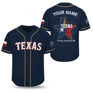 Camiseta de béisbol con estampado atlético, tela que absorbe la humedad, personalización de equipo y Liga - Product Image 2