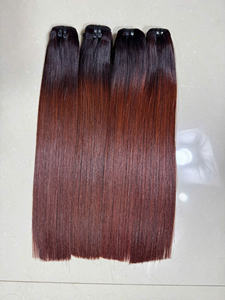 ผมมนุษย์แท้ เนื้อนุ่มเป็นธรรมชาติ นำเข้าจากเวียดนาม สำหรับต่อผม - ไม่พันกัน ไม่หลุดร่วง สีออมเบร - Product Image 5