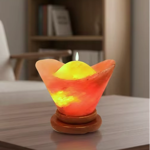 Lámpara de Sal de Canoa Especial de Taiwán, Decoración para el Hogar, Sal Natural del Himalaya, Brillo Curativo, Ambiente Auténtico, Artesanal, Hecho a Mano, SUAZ - Product Image 1