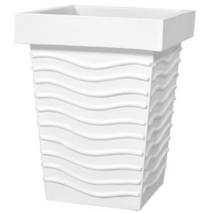 กระถางดอกไม้ดีไซน์เนอร์ทรงสี่เหลี่ยมเคลือบ PE สำหรับตกแต่งสวนตลาดอินเดีย - Product Image 4