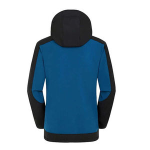Veste Softshell en toile d'hiver légère pour hommes, manteau d'extérieur coupe-vent imperméable et écologique avec poches zippées personnalisées - Product Image 2