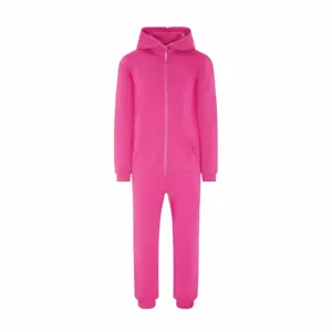 Hooded Flannel 3D Ear Long Sleeve Zipper Jumpsuits Winter Fleece Ladies Jumpsuits Velvet Onesie for Women Pajamas