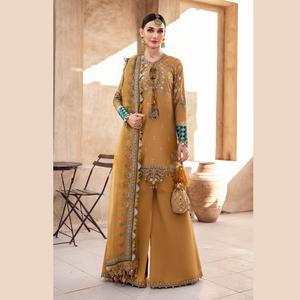 Venta caliente diseñador marrón seda Salwar Kameez vestido étnico pakistaní para fiestas formales inspirado India Pakistán-WS INTERNATIONAL - Product Image 4