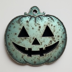 Linterna de calabaza de aluminio con pátina elegante, patrón hueco tallado a mano con resplandor brillante, elaborado para Halloween con estilo - Product Image 6