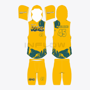 Maillot de football américain 7 contre 7 pour jeunes avec capuche, sans manches, sublimé, uniforme de football américain 7 contre 7, maillot de football - Product Image 4