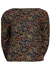 Haut pour femme de qualité supérieure, 100 % coton, col rond et manches bishop fluides, léger, respirant, vêtement décontracté - Product Image 6