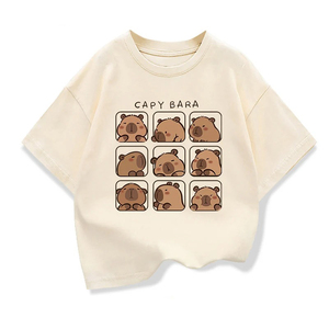 Camisetas Casuales Transpirables de Verano para Hombre 2025, Venta al por Mayor, Impresión Personalizada, Camiseta Lisa 100% Algodón para Niños - Product Image 4