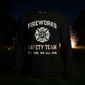 Camiseta de Manga Larga para Personal del Equipo de Seguridad de Fuegos Artificiales, Producto Promocional para Pirotécnicos - Product Image 3