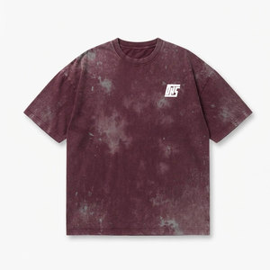 T-shirts surdimensionnés personnalisés délavés à l'acide pour hommes, en coton épais, style streetwear, épaules tombantes, coupe ample, décontractés, avec motifs graphiques, vente en gros - Product Image 1