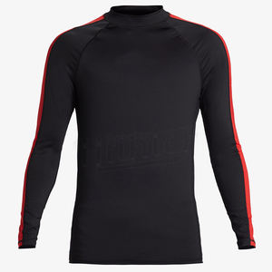 Custom <b>Black</b> BJJ Rash Guard Sublimation Rash Guard Sportswear Polyester Adults Custom Men <b>Long</b> <b>Sleeve</b> Rash Guard - Product Image 1