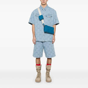 Nuevos pantalones cortos de mezclilla transpirables para hombre |   Pantalones Cortos de Mezclilla Personalizados, Diseño y Logotipo Personalizados Aceptados |   Ropa Cómoda para el Verano - Product Image 2