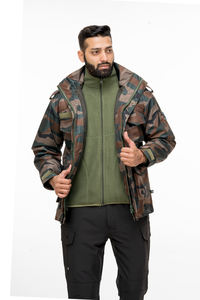 แจ็กเก็ตพิมพ์ลายพรางสำหรับกลางแจ้งผ้าโพลีเอสเตอร์ระบายอากาศได้ดีสินค้าผลิตจากผ้าอ็อกซ์ฟอร์ดสำหรับฤดูหนาวปรับแต่งโลโก้ได้ตามต้องการ - Product Image 6