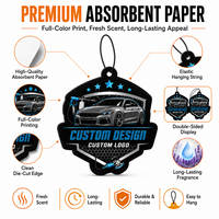 Emballage de sac de luxe OEM, parfum intense, parfumé longue durée, carte en papier parfumée, désodorisant d'air haut de gamme, logo personnalisé pour voiture