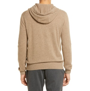 Sweat à capuche d'hiver personnalisé pour homme, logo personnalisé, coton mélangé de haute qualité, doublure en polaire, respirant, coupe-vent, 250g, fermeture éclair - Product Image 3