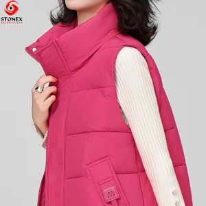 <b>Top</b> Selling Hooded Knitted Winter Wear <b>Women</b> Puffer <b>Vest</b> Breathable Custom Logo Casual Style 100% Polyester Filling Sleeveless - Product Image 6