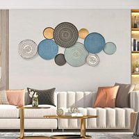 Décoration murale noir et blanc pour salon décoration murale en métal feuille Art mural œuvre moderne pour pendaison de crémaillère chambre salle à manger