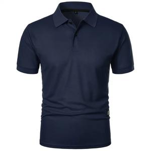 Polo à manches courtes en toile de coton 100% pour hommes, t-shirts à boutons de couleur unie, streetwear léger à revers pour le sport et le décontracté - Product Image 1
