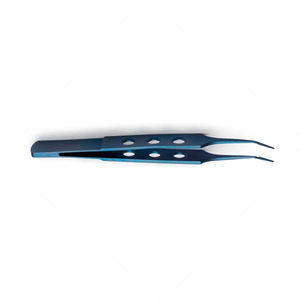 Pince Mc couleur titane bleu pointe pointue coudée 4.5mm 11.5 longue plate-forme de fixation Micro chirurgie pince de fixation - Product Image 6