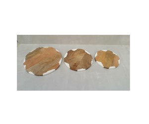 Sous-verre en bois et en résine tendance au meilleur prix de gros pour la vaisselle de restaurant sous-verre fait main de qualité standard - Product Image 3