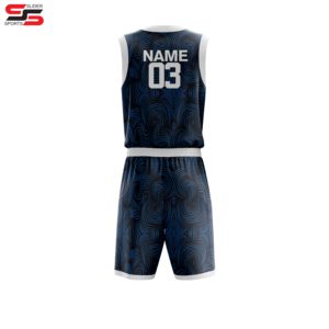 Maillot de basket-ball pour équipes de club, polyester, respirant, short d'entraînement en maille - Product Image 2