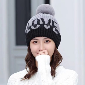 Venta al por mayor nuevo invierno mujer grueso cálido Unisex logotipo personalizado deporte conjuntos gorros de lana protección auditiva venta al por mayor playa de invierno - Product Image 6