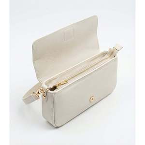 Autentica Borsa a Tracolla Strutturata in Pelle Dollaro per Donne, Made in Italy - Art. Borsa a Tracolla 26040 - Product Image 4