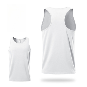 Camisetas sin mangas de gimnasio para hombre 2024, transpirables, ecológicas, de secado rápido, anticontracción, de algodón/fibra de bambú, ropa de entrenamiento informal, entrenamiento con cuello redondo - Product Image 2