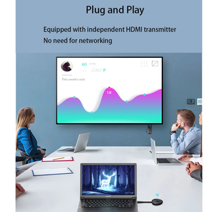 Clé TV intelligente 4K, dongle d'affichage WIFI, compatible HDMI, Miracast/Airplay, appareil d'écran sans fil, 2.4G/5G, en plastique durable - Product Image 5