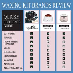 Kit de encerado de cuentas de cera dura brasileña Lifestance con cuentas de cera de película sintética perfumadas de lavanda para el área objetivo de la cara - Product Image 6