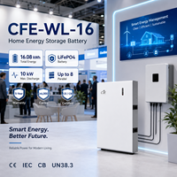 Batterie solaire résidentielle divisée CFE-WL-16 16 kWh LiFePO4 avec communication CAN, 6000+ cycles pour systèmes hybrides connectés au réseau