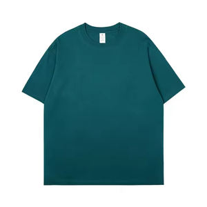Camiseta Informal Extra Grande para Hombre, 100% Algodón, Lisa, con Impresión de Logotipo Personalizado, Transpirable, Ecológica, Cuello Redondo, Tejido de Punto 200, en Promoción - Product Image 5