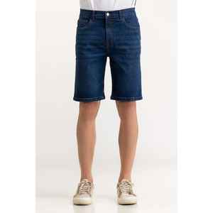 Pantalones Cortos Deportivos para Hombre, Color Azul Oscuro, 100% Algodón, Cintura Media, Estilo Urbano, Lavados, Cómodos, con Logotipo en la Rodilla, Modelo MN-SHT-SS23-001 B - Product Image 4