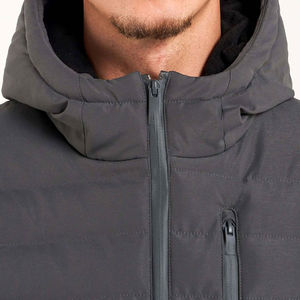 Custom <b>Men</b>' <b>S</b> Logo Cotton Puff Jaket Designer Winter Bubble Padded Coat Black Polyester Outdoor Puffer <b>Jacket</b> For <b>Men</b> - Product Image 4