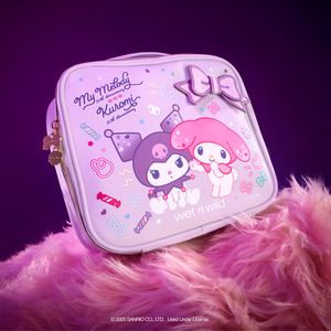 Borsa per il Trucco A4wet MY MELODY & KUROMI in Poliestere Viola, Custodia da Viaggio per Cosmetici - Product Image 4