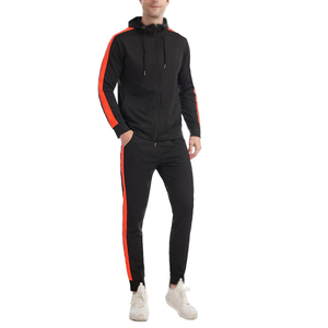 Trajes Deportivos para Hombre con Logotipo Personalizado, 100% Algodón, Estilo Nuevo, Conjunto de 2 Piezas con Sudadera con Cremallera y Pantalones, MOQ Muy Bajo - Product Image 5