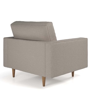 เก้าอี้นวมหนังเทียมทรงสี่เหลี่ยมแบบเดี่ยวพร้อมผ้าหุ้มเบาะ - Product Image 5