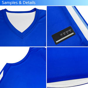 Maillot de basket-ball réversible, tissu doux au toucher, compression, haut de sport, design de veste, couleurs d'équipe, ajustement confortable sur mesure - Product Image 6