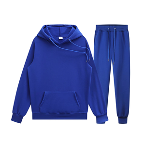 Ensemble de survêtement pour homme personnalisé OEM, ensembles de haute qualité, logo personnalisé imprimé, sweats à capuche de sport, 100% coton, respirant, antibactérien - Product Image 3
