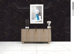 Nhà máy trực tiếp giá Nero MARQUINA tráng men sứ gạch lát sàn 24x48 cao cấp hiện đại cổ điển phòng tắm cách nhiệt firebrick - Product Image 2