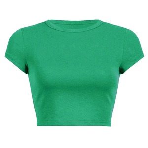 Top court pour femmes Top de qualité supérieure Crop Top en coton pour femmes - Product Image 5