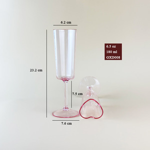 フレンチワインウェディング再利用可能なクリアロゴ高級カスタムフルートプラスチックシャンパングラス - Product Image 6