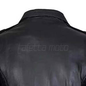 Chaqueta de Motociclista Informal Impermeable de Cuero Genuino al Mejor Precio, Chaqueta de Motociclista para Hombre, Tinte Liso, Venta en Línea - Product Image 6