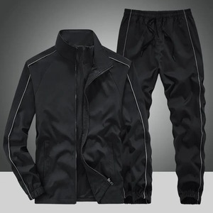 100% Cotton Wholesale Zipper Tracksuits Customize Stylish Design 2 Piece Set High Quality Breathable Sweat Suits - Product Image 2