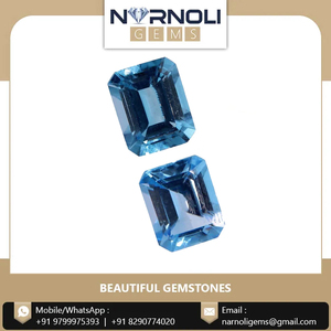 พลอยสีฟ้าคู่มรกต2เม็ดมรกตขนาด10x8มม. สำหรับผู้ชนะรางวัล - Product Image 2